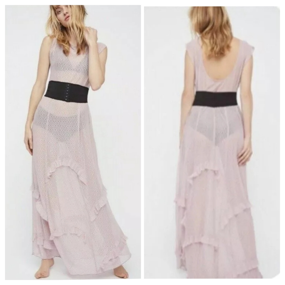 Free People Light Pink Maxi Dress